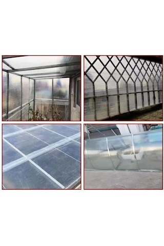 3 Adet Polikarbon Trapez Şeffaf 3 Mm 90x200 3 Adet 5.4 M2