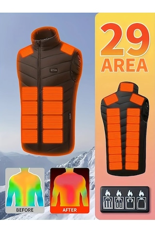 Willowhaven Isıtmalı Erkek Ve Kadın Yelek 4 Kontrollü 3 Isı Seviyeli Sırt Omuz Karın Boyun Isıtma Balıkçılık Kayak