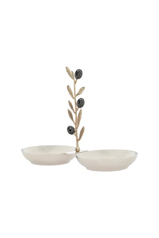 Mudo Home Olıve İkili Dekoratif Sunumluk 25x112x18 Cm