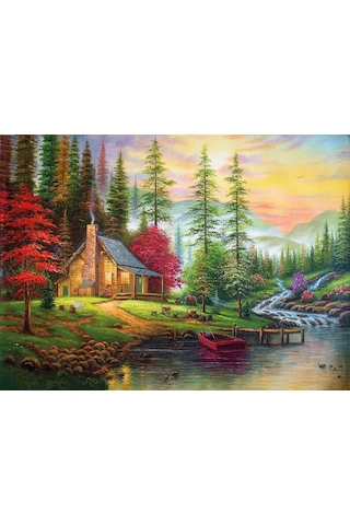 Nova 41075 - 1000 Parça Ormandaki Dağ Evi Puzzle