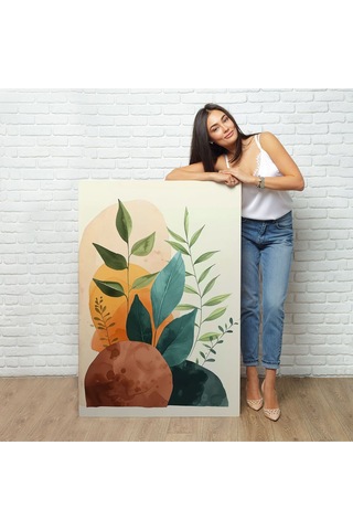 Miyrem^ Canvas Serie İskandinav Tarzı Soft Çiiçekler Tablo-7590
