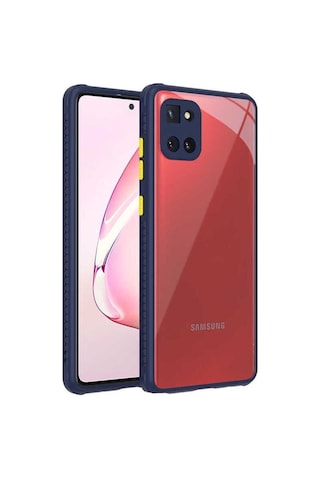 Samsung Uyumlu Galaxy A81 Note 10 Lite Kılıf Zore Kaff Kapak Lacivert