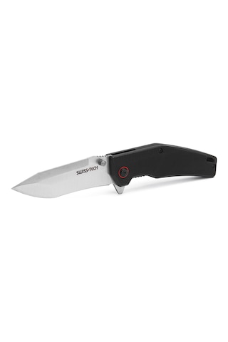 Swisstech Katlanır Çakı 8.9 Cm Aus 8 Paslanmaz Çelik Ergonomik G10 Kabza Klipsli Edc Kamp Ve Outdoor Bıçağı