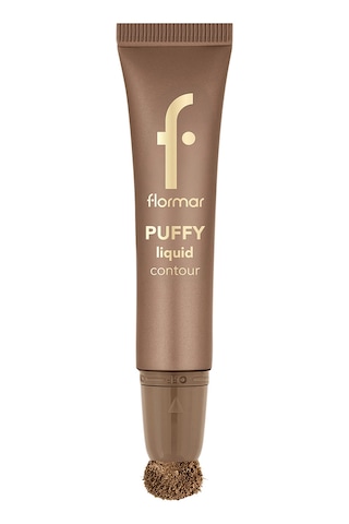 Flormar Puffy Liquid Hafif Yapılı & Sünger Aplikatörlü Yoğunluğu Ayarlanabilir Likit Kontür 001 Amber