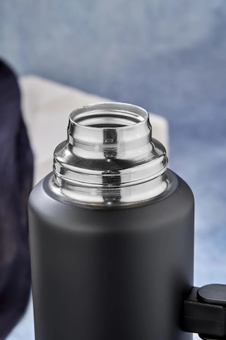 Cooker 1.5 Lt Kulplu Paslanmaz Çelik Termos Siyah