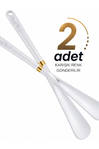 Beylini 2'li 51cm Ayakkabı Çekeceği Uzun Plastik Kerata Dayanıklı Karışık Renkli Ayakkabı Giyme Giydirme Aparatı
