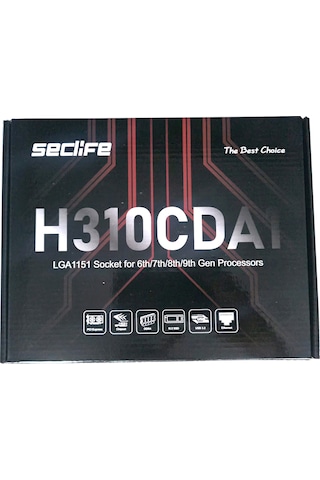 Seclife H310 Ddr4 M2 Hdmı Vga Ses Ethernet 6.7.8.9.nesil 1151 Pin Anakart