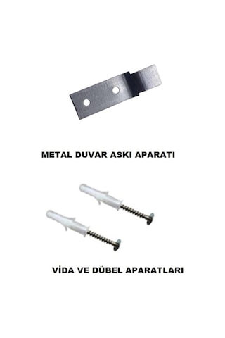 Yangın Tüpü Metal Askı Aparatı Metal 10'lu Set Vida Dübel Dahil