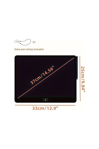 Trendooze 41 Cm Siyah Lcd Yazı Çizim Tableti Eğitici Hediye Gaojunshop01 Doğum Günü Noel Siyah