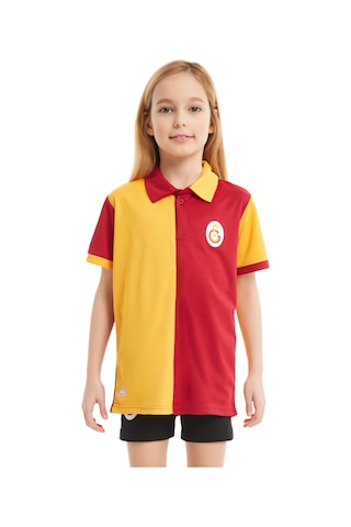 Gsstore Galatasaray Çocuk Match Day Polo T-shirt C212218 Kırmızı - Sarı