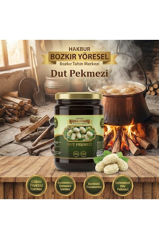 Bozkır Tahin Merkezi Dogal & Katkısız Köy Dut Pekmezi 800 G