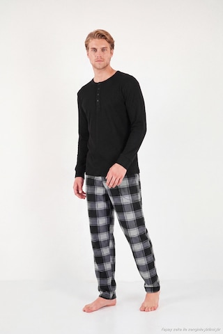 Buratti Lastikli Bel Düz Paça Yumuşak Dokulu Polar Pijama Altı Erkek Pijama Altı 6098001 Gri