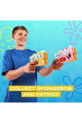 X-shot Jr. Sünger Bob Kare Pantolon Fast-fill Su Tabancası - Patrick Ve Spongebob Serisi Çok Renkli