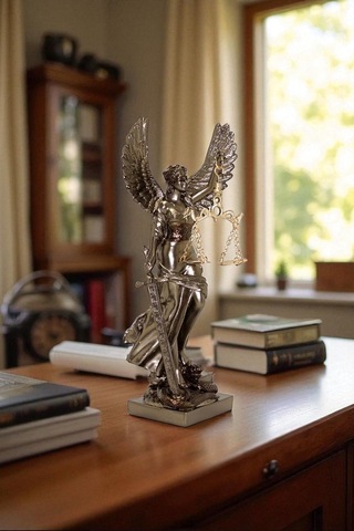 Kanatlı Adalet Tanrıçası Themis Biblosu