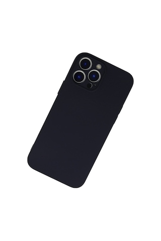 Newface - 712 - Apple iPhone Uyumlu 13 Pro Kılıf Nano İçi Kadife Silikon - - Csmo-tex - Koyu Gri