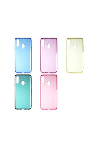 Samsung Uyumlu Galaxy A20S Kılıf Zore Bistro Kapak-Pembe