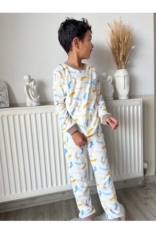 Key Kids Modal Köpekli Pijama Takımı 2-10 Yaş Çok Renkli