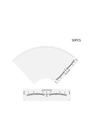 Wezone Pvc Kaş Tasarım Aracı 50 Adet: Keskin Ölçü, Kolay Kullanim, Simetrik Kaşlar İçin Tek Kullanimlı Yerleştirici Çubukları