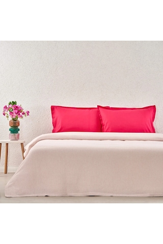 Taç Bamboo Dreams Private Pike Takımı Plain Fuşya Çift Kişilik Fuşya