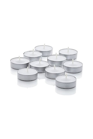 Tealight Mum - Beyaz 50'li