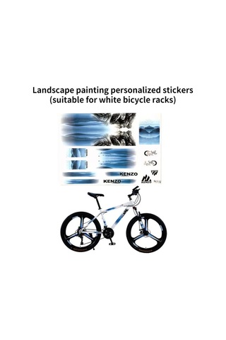 A1-bisiklet İskeleti Etiket Mtb Ön Çatal Arka Çatal Çıkartmaları Bisiklet Koruyucu Renkli Film Bisiklet Aksesuarları Dekoratif Çok Renkli