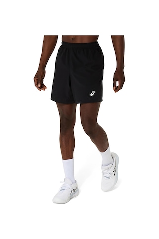 Asics Court 7ın Short Erkek Black/pure Silver Şort 2041a344-001 Black/pure Silver