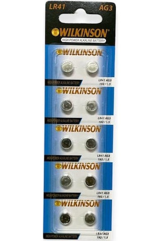 Wilkinson Alkalin Ag3 Lr41 10'lu Pil