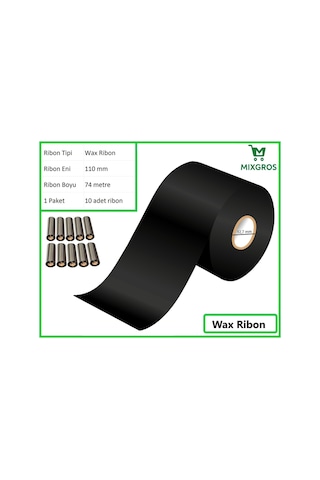 110x74 Metre Wax Ribon 10 Adet