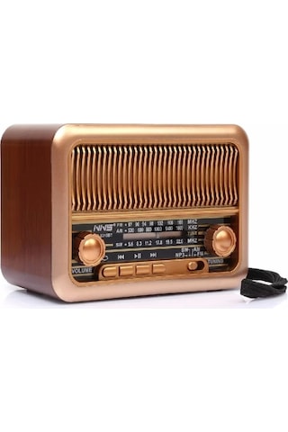 NNS NS-3315BT Bluetooth USB SD MP3 Nostaljik Ahşap Radyo