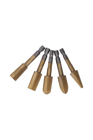 Suofeng 5 Adet Altıgen Saplı Hss Ahşap Frezi, Farklı Şekillerde Hassas Oymacılık, Plastik-kireçtaş-resin İşleme