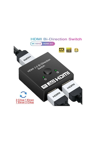 Maxgo MG-2162 2 Port Çift Yönlü 4K HDMI Çoklayıcı Splitter Switch Çoğaltıcı