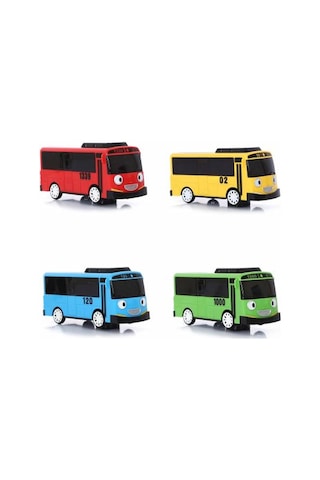 4 Lü Tayo Set - Işıklı Sesli Dönebilen Tayo 21 x 9.50 Cm Oyuncak
