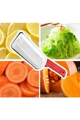 Çift Katmanlı Sebze Rendesi Rahat Sap Dilimleme Aletleri Pratik Rende Dilimleyici Yeşil