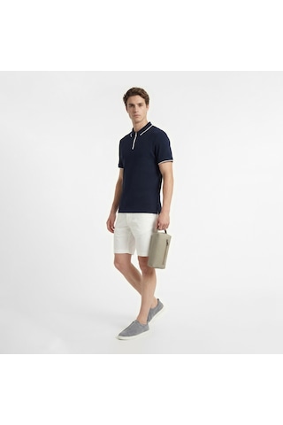 Nautica Erkek Lacivert Regular Fit Polo Yaka T-shirt Düz K65345t Lacivert