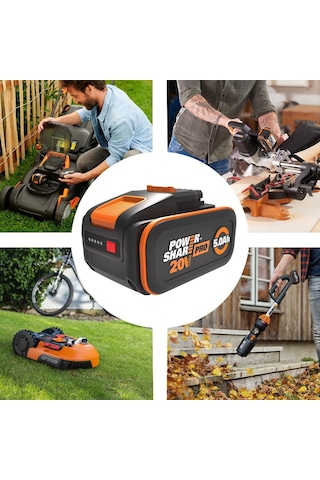 Worx Wa3645 20volt 5.0ah Li-ion Powershare Pro Yedek Akü