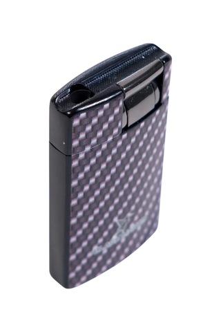 Black Martin Tek Torch Pürmüz Karbon Desenli Siyah Puro Çakmağı - Tr9297
