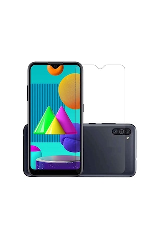 Samsung Uyumlu Galaxy M01 Nano Kırılmaz Cam Ekran Koruyucu Şeffaf