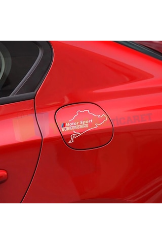 Bmw M Motor Sport Nurburgring Depo Kapağı Oto Sticker Yapıştırma