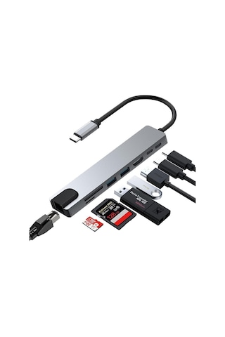 Daytona Cf55 Apple Uyumlu MacBook Android Çevirici Hub Adaptör