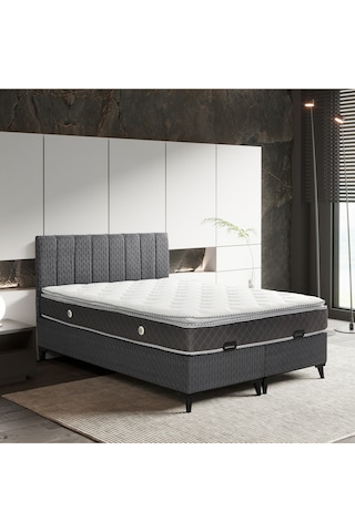 Luna Elite Çift Kişilik Yatak Baza Başlık Set 3'lü Set Konuma Özel Teslimat 160x200