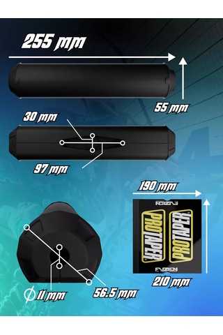 Krıstal Shop Protaper Pitbike Motosiklet Enduro İçin Direksiyon Yastığı 163304186