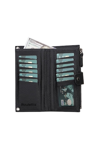 Gp Iguana Lozan Strap 6.5 İnch Uyumlu Deri Kartlıklı Kılıf Erc1 Siyah Siyah