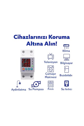 Tomzn Voltaj Ve Akım Koruma Rölesi 100a Yüksek Gerilim Akım