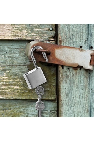 Bagaj Kilidi 30mm Paslanmaz Çelik Günlük Kilidi Paslanmaya Karşı Dayanıklı Küçük Kilit Anahtarlı