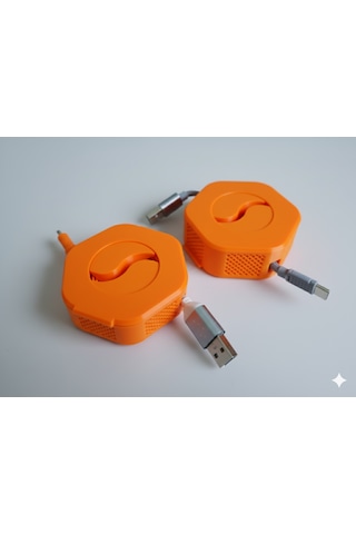 3d Baskı Kablo Makarası, Kablo Toplayıcı, Şarj Kablo Makarası, Taşınabilir Kablo Düzenleyici, Telefon Kablosu Makarası