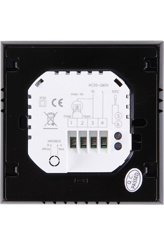 Sones Bht-2001 3a Yük Su Isıtma Tipi Lcd Dijital Isıtma Oda Termostatı, Ekran Saat / Sıcaklık / Zaman / Hafta / Isı Vb. Siyah