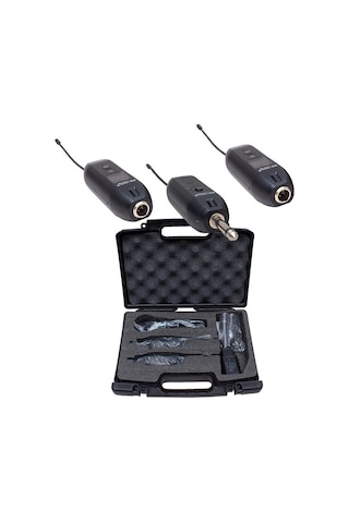 Magıcvoıce Mv-19596 Uhf Enstrüman Tip Kablosuz Mikrofon Üçlü Set Kürsü Yaka Mikrofonu Li Xrl Li Gitar İçin Uygun