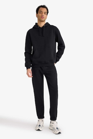 Defacto Regular Fit 2li Eşofman Takımı Kapüşonlu Sweatshirt Eşofman Altı F9624ax25aubk81 Siyah-bk81