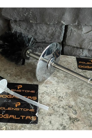 Mermer Banyo Setlerine Uygun / Gümüş Rengi Wc Fırçası Ve Sıvı Sabunluk Pompası Gold