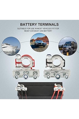 Yuntech01 Tam Bakır 1.2mm Nikel Kaplama Akü Bağlantı Ucu - 3'lü Çıkışlı Akü Terminale Dönüştürme Uygulaması